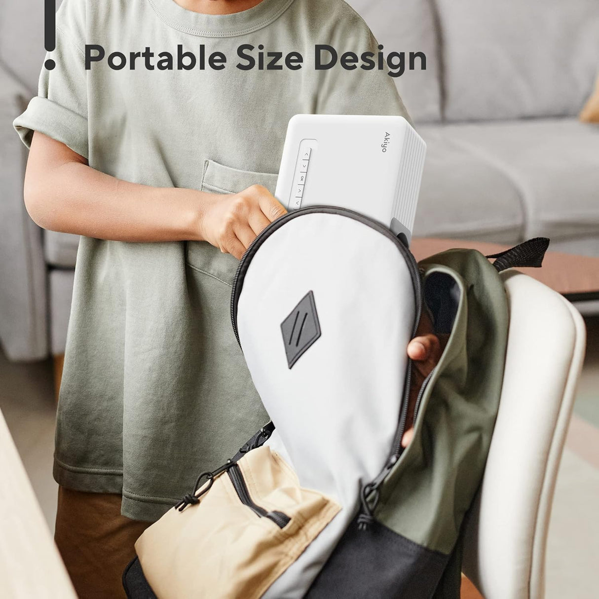 Proyector Mini WiFi Bluetooth 1080P, Portátil para Cine en Casa