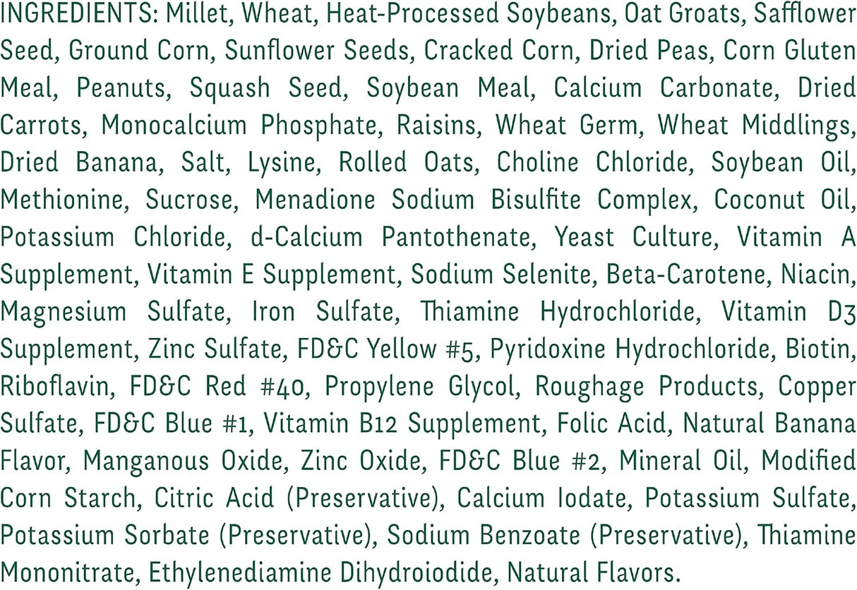 Wild Harvest Dieta de nutrición avanzada de cacatúa, 8 lbrs