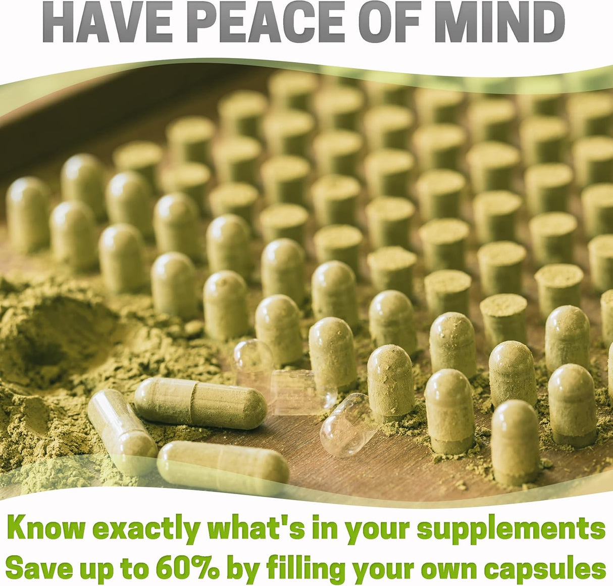 Suplementos Tamaño 00 cápsulas vacías 100 veganas