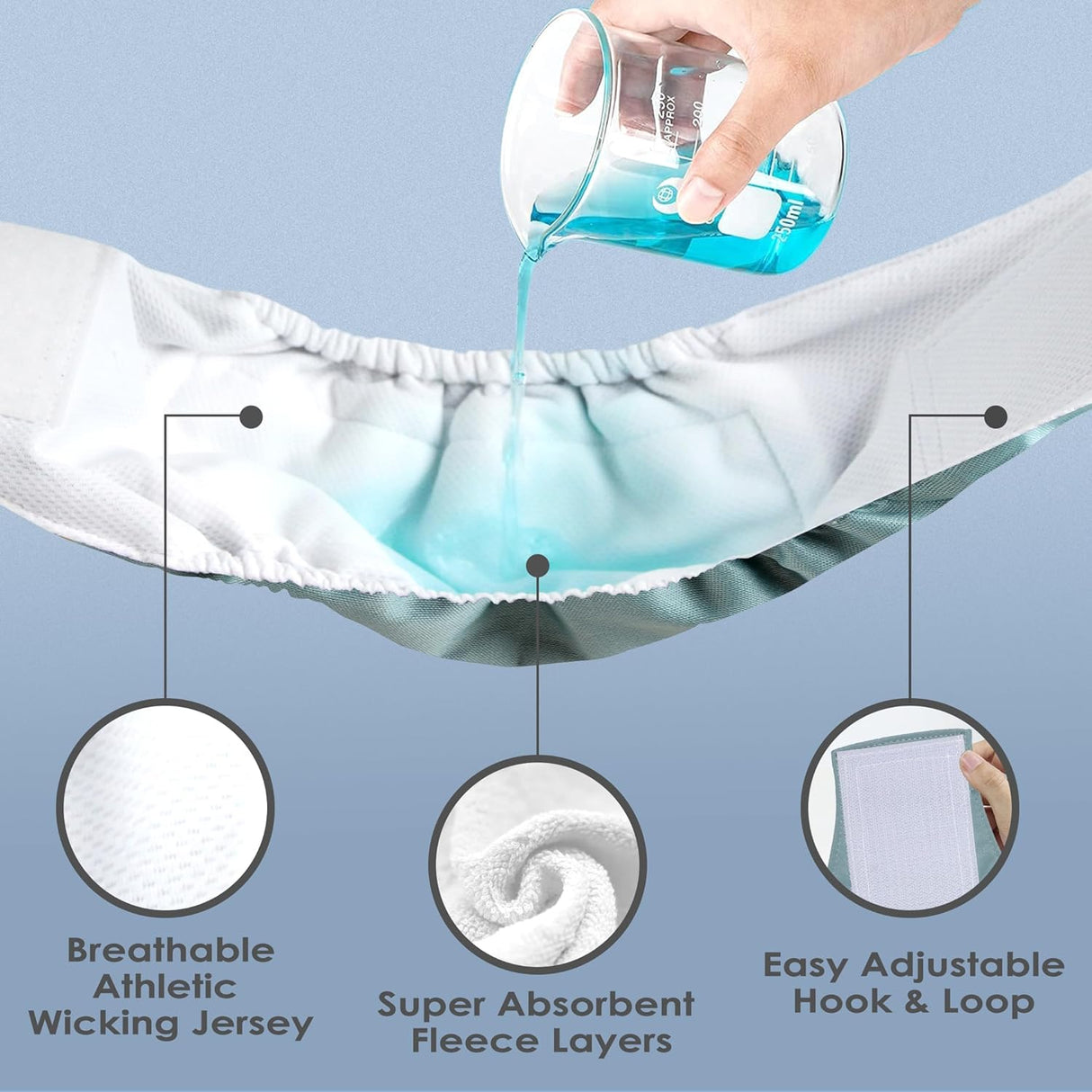 wegreeco Pañales lavables para perros machos lavables