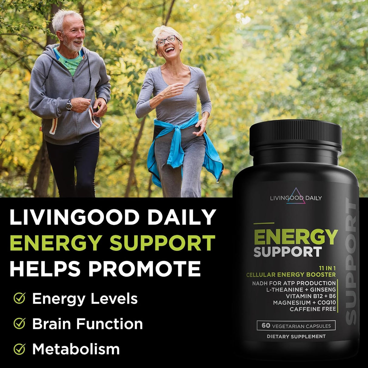 Livingood Daily Energy Support natural de energía limpia