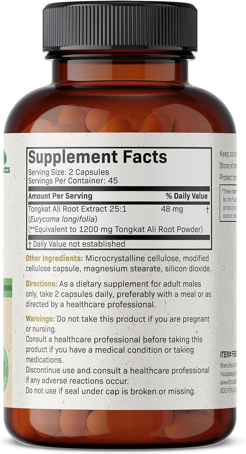 Tongkat Ali Longjack Extra Fuerza, Apoyo Energía y Resistencia