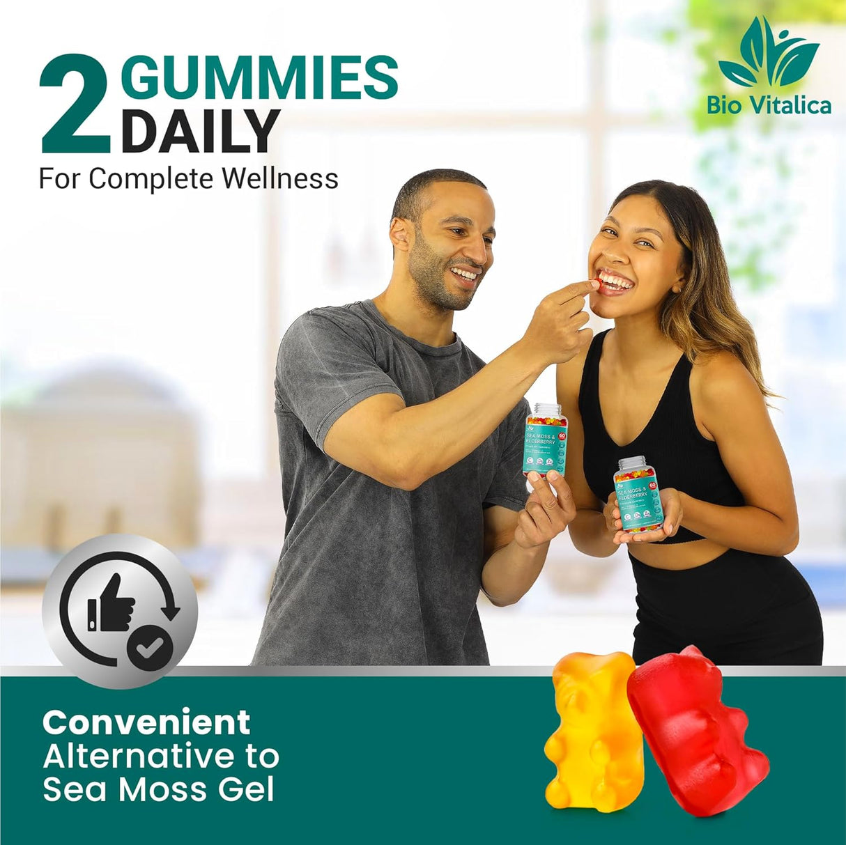 Gomitas de Musgo Marino BioVitalica - Inmunidad y Detox