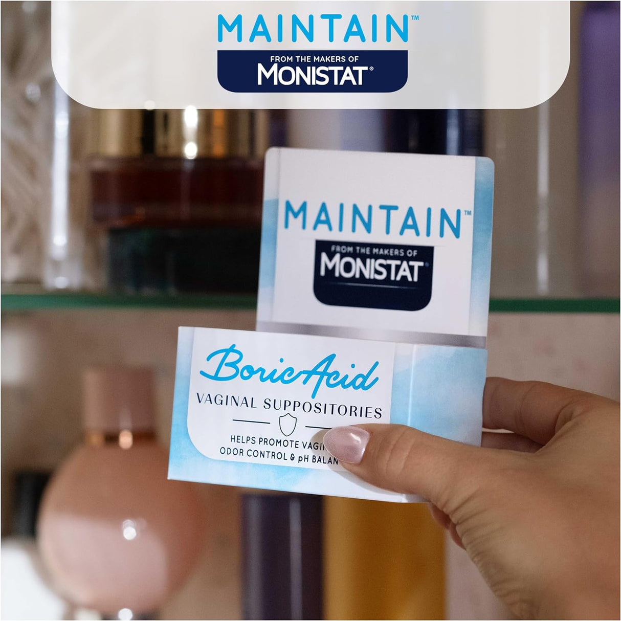 Monistat, Mantenga supositorios de ácido bórico para mujere