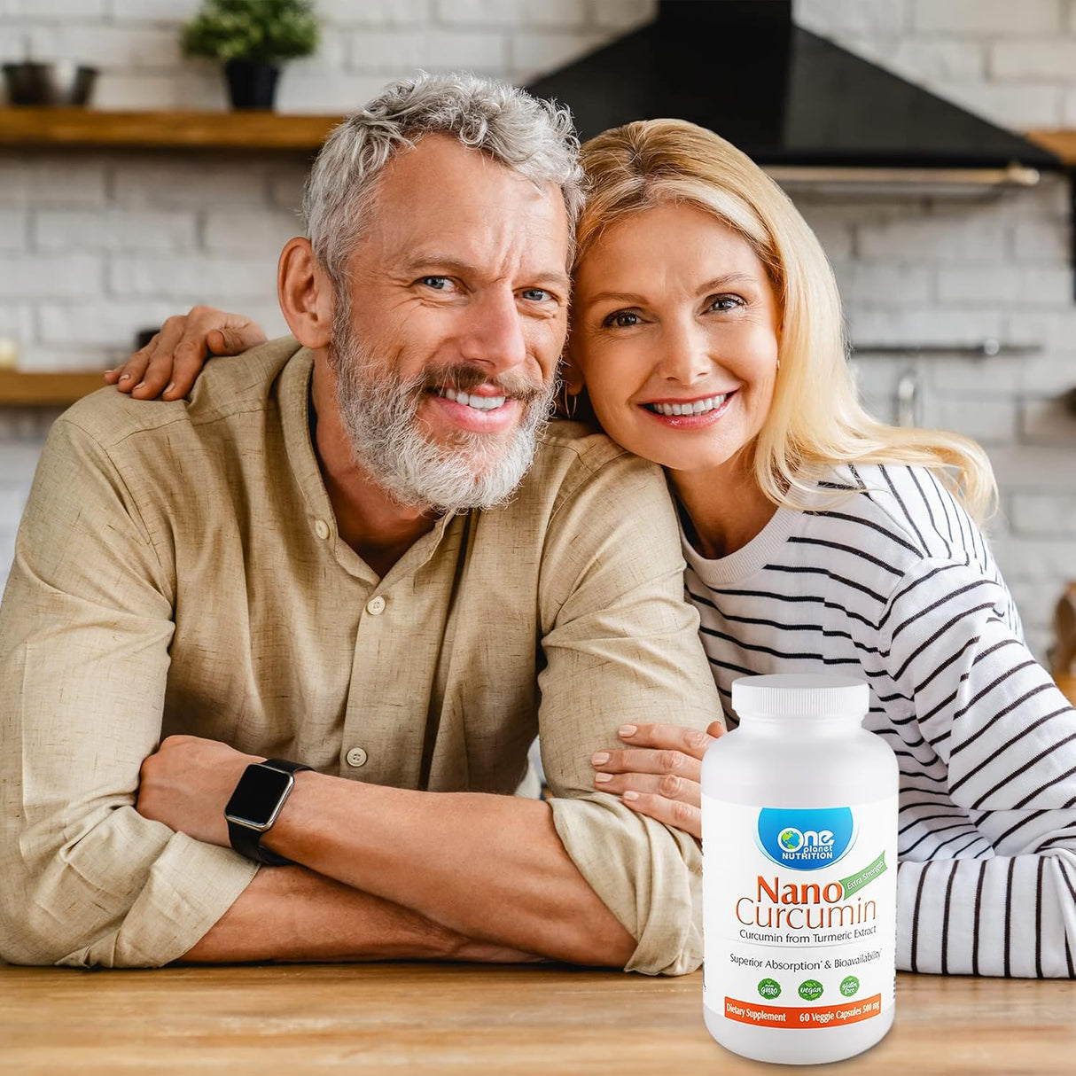 Suplemento de Curcuminas Nano, 500 mg, 60 Cápsulas Veganas