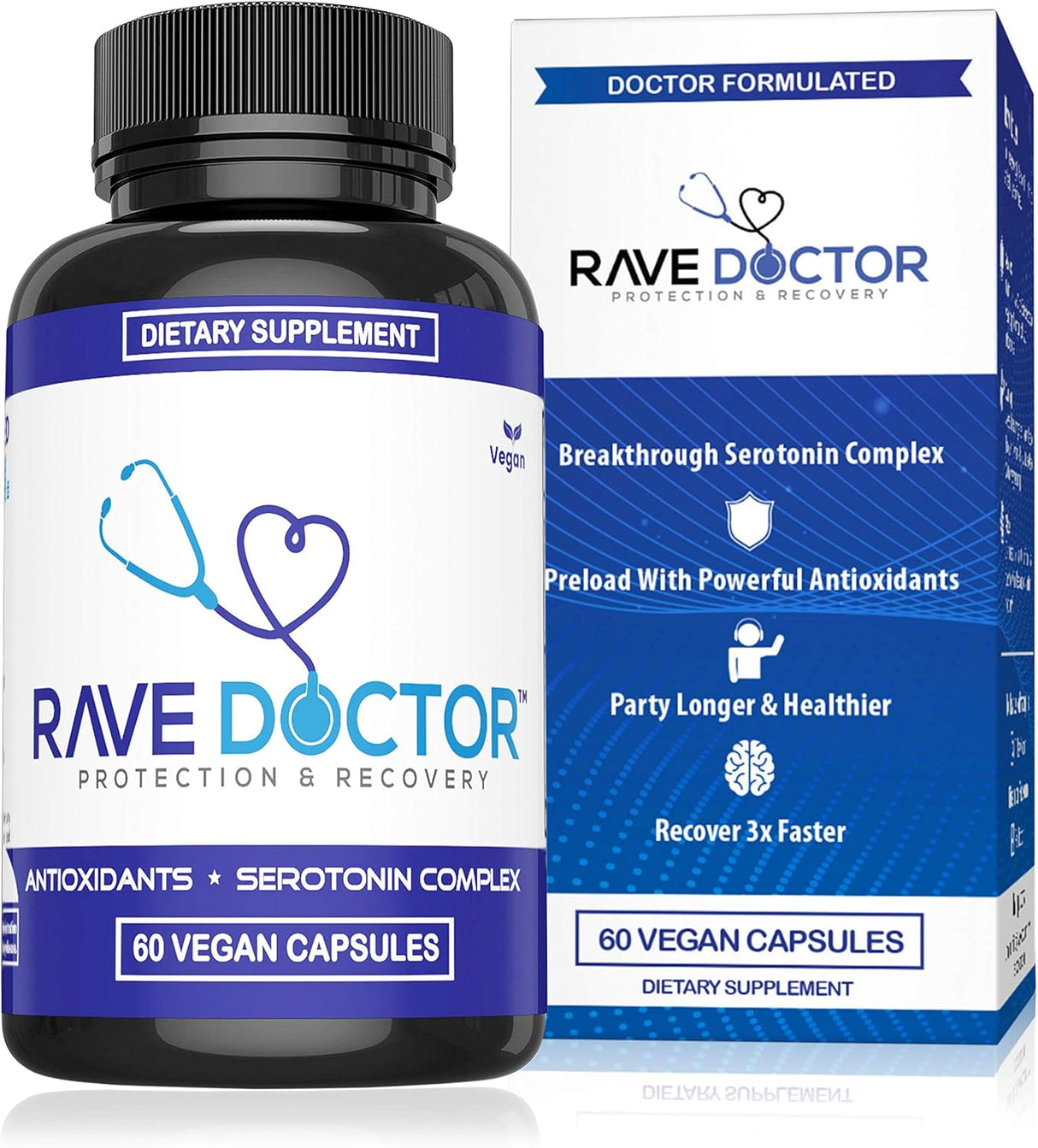 Suplementos Rave Vitamins Gear 5HTP Rave 60 capsulas
