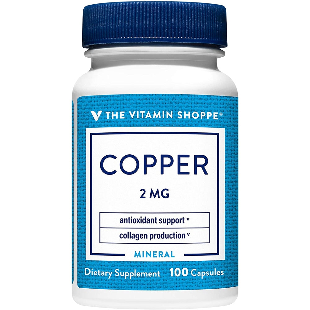 Suplemento antioxidante de cobre para metabolismo del hierro