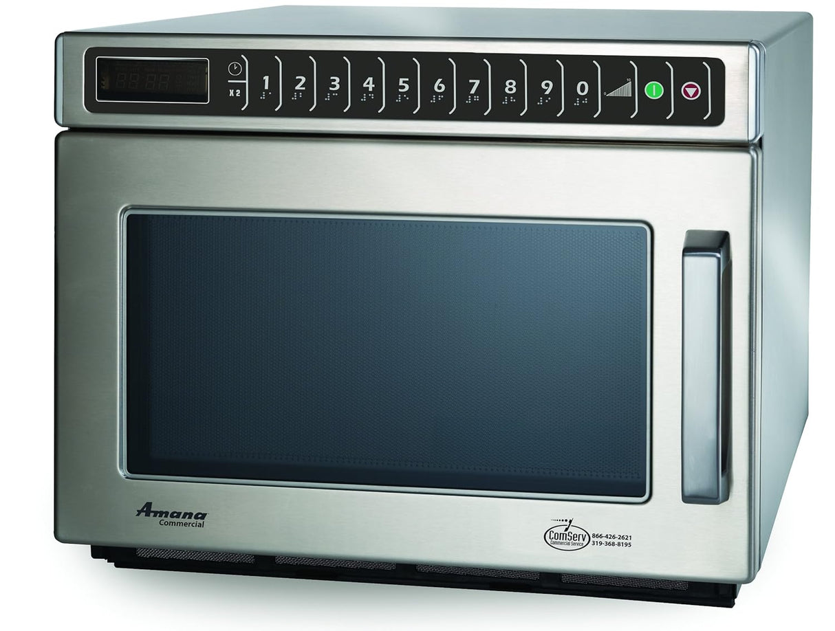 Horno Microondas Comercial Amana HDC182, 1800W, Acero Inoxidable