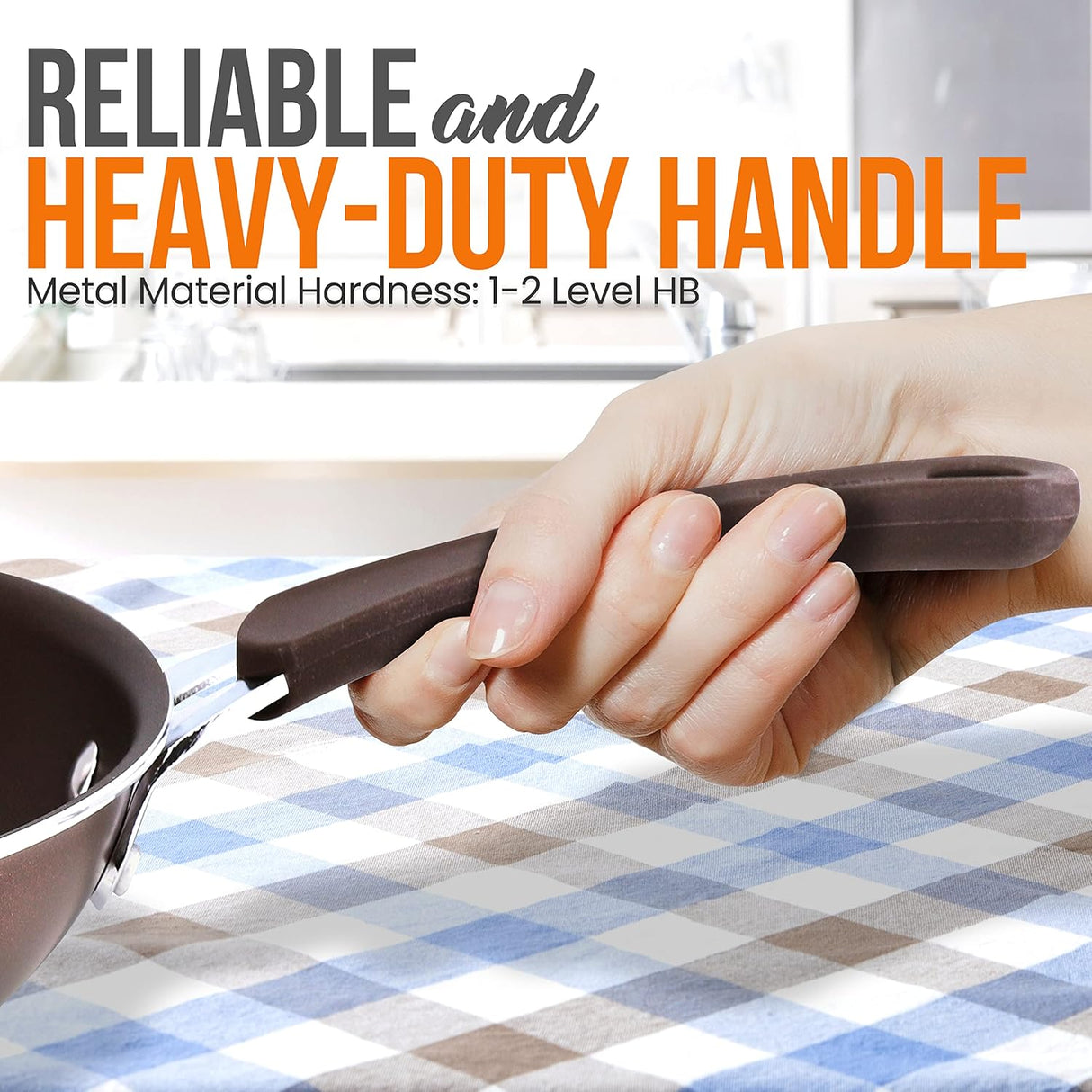 Sartén antiadherentes de alta calidad NUTRICHEF NCCW14SBR1SP