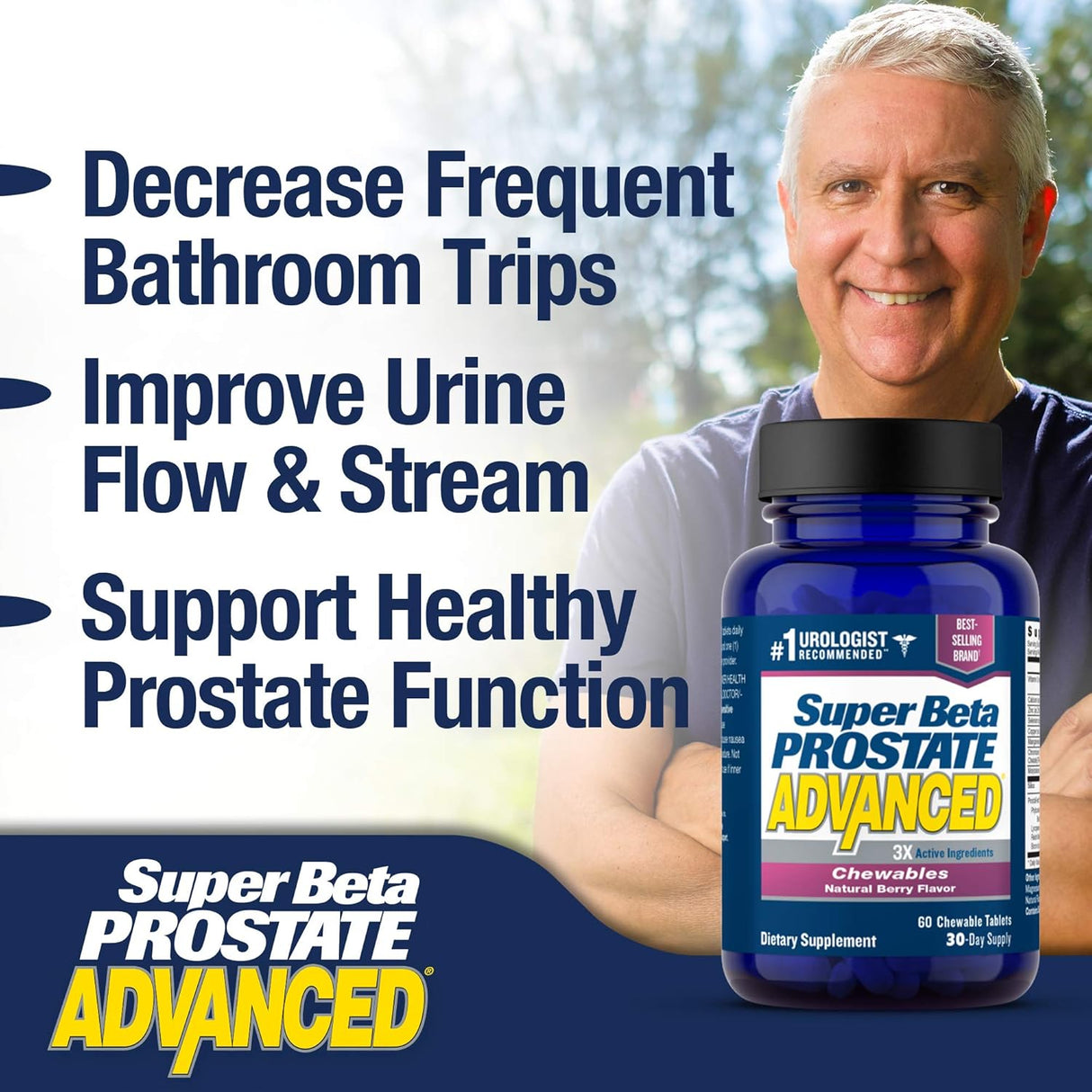 Suplementos Beta Prostate Advanced Chewables 60 masticables