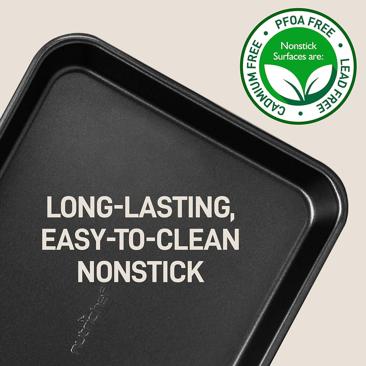 Bandejas antiadherente para hornear NutriChef NC2TRBL.5