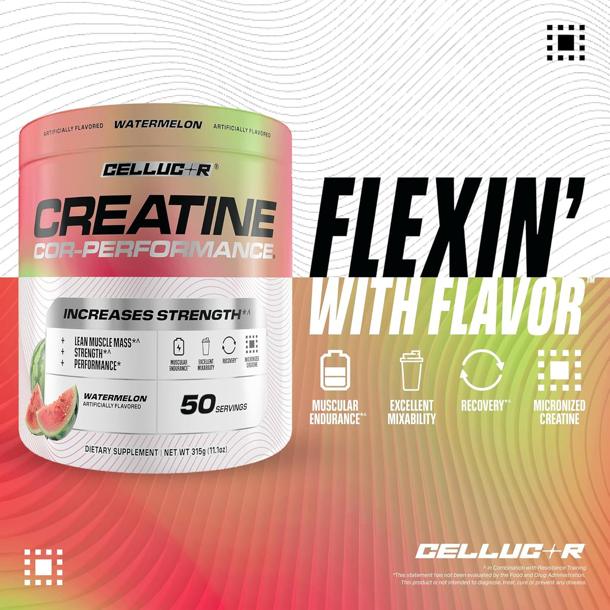 Creatina Cellucor en Polvo, Aumenta Fuerza y Resistencia, 50S