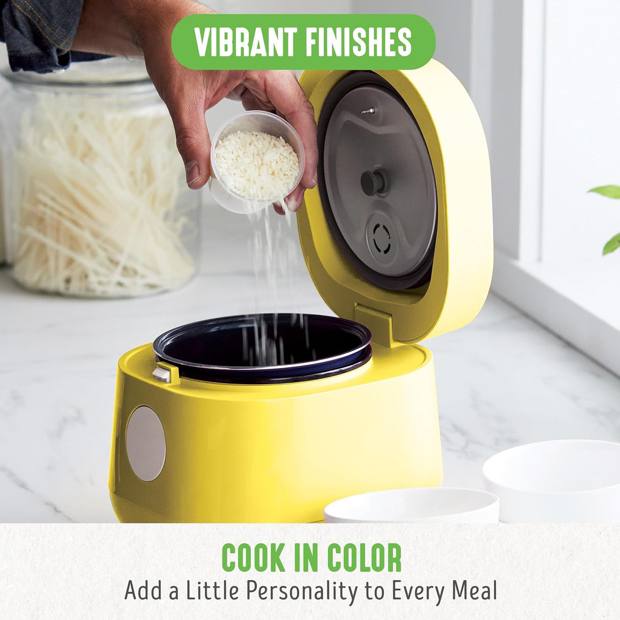 Cocedor de Arroz GreenLife 4 Tazas, Cerámica Antiadherente