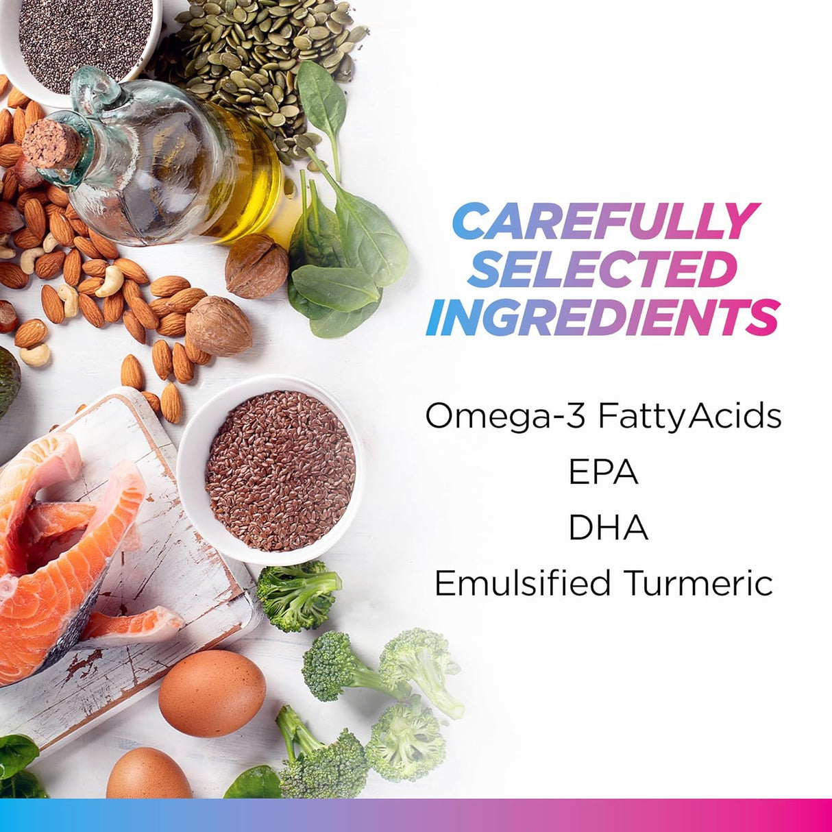 Suplemento Omega 3 6 9 con Cúrcuma Livingood Daily 60 Softgels