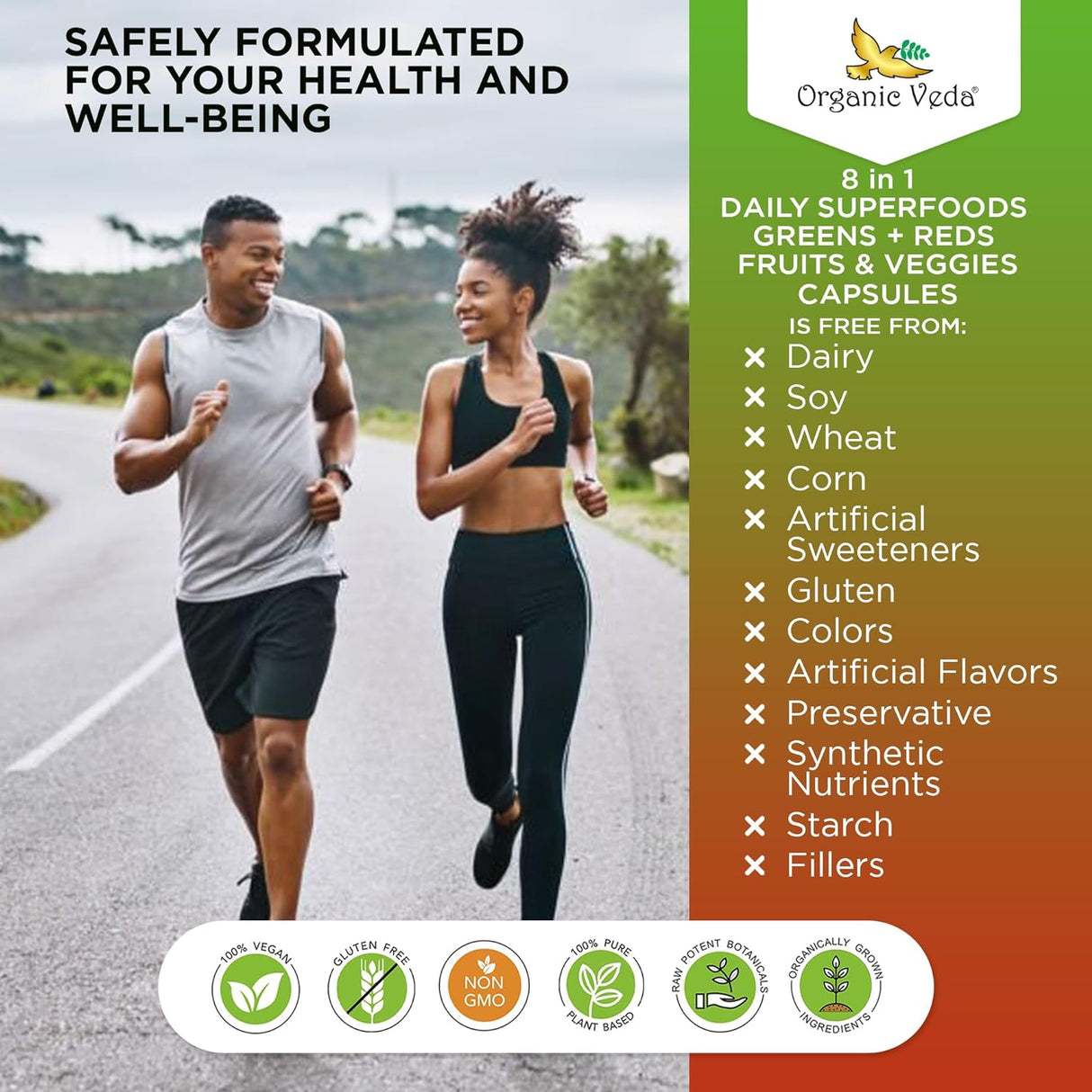 Suplemento Vegano de Frutas y Verduras en Cápsulas