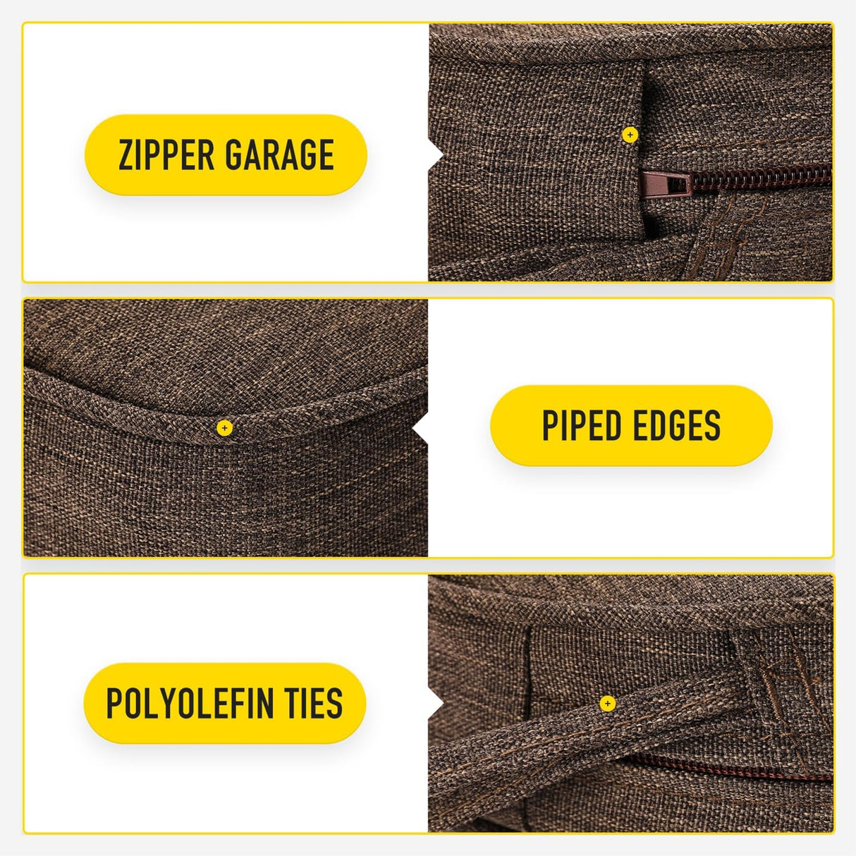 Cojines de Silla SUNROX, Espuma de Memoria, Resistentes, Set de 4