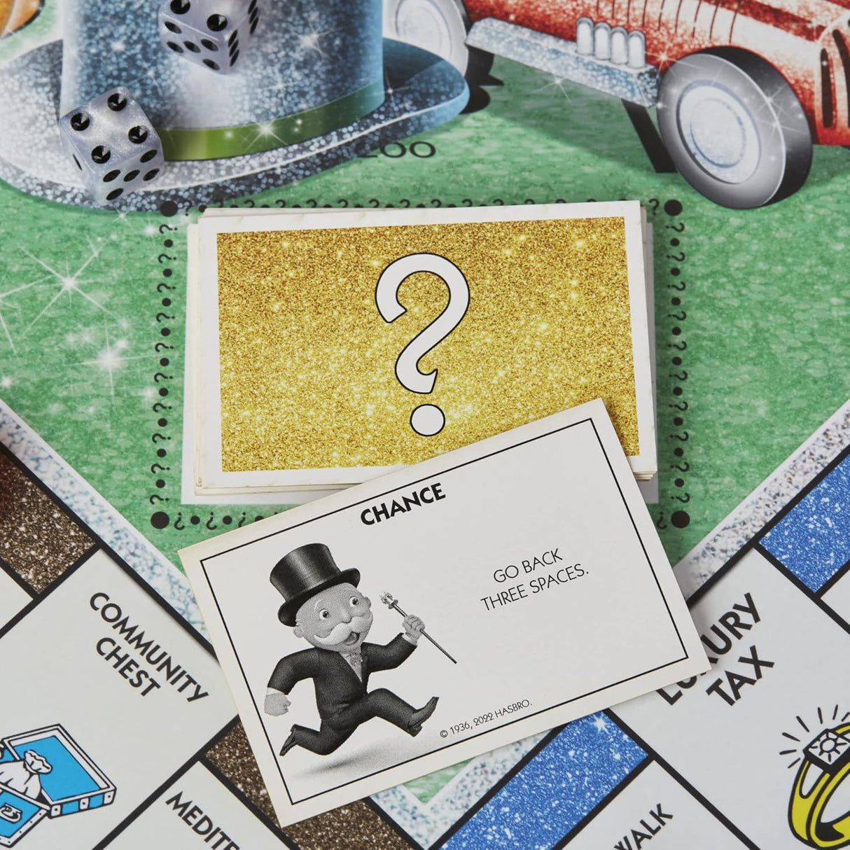 Monopoly Sparkle Edition, Hasbro Gaming, Tokens Brillantes, Exclusivo
