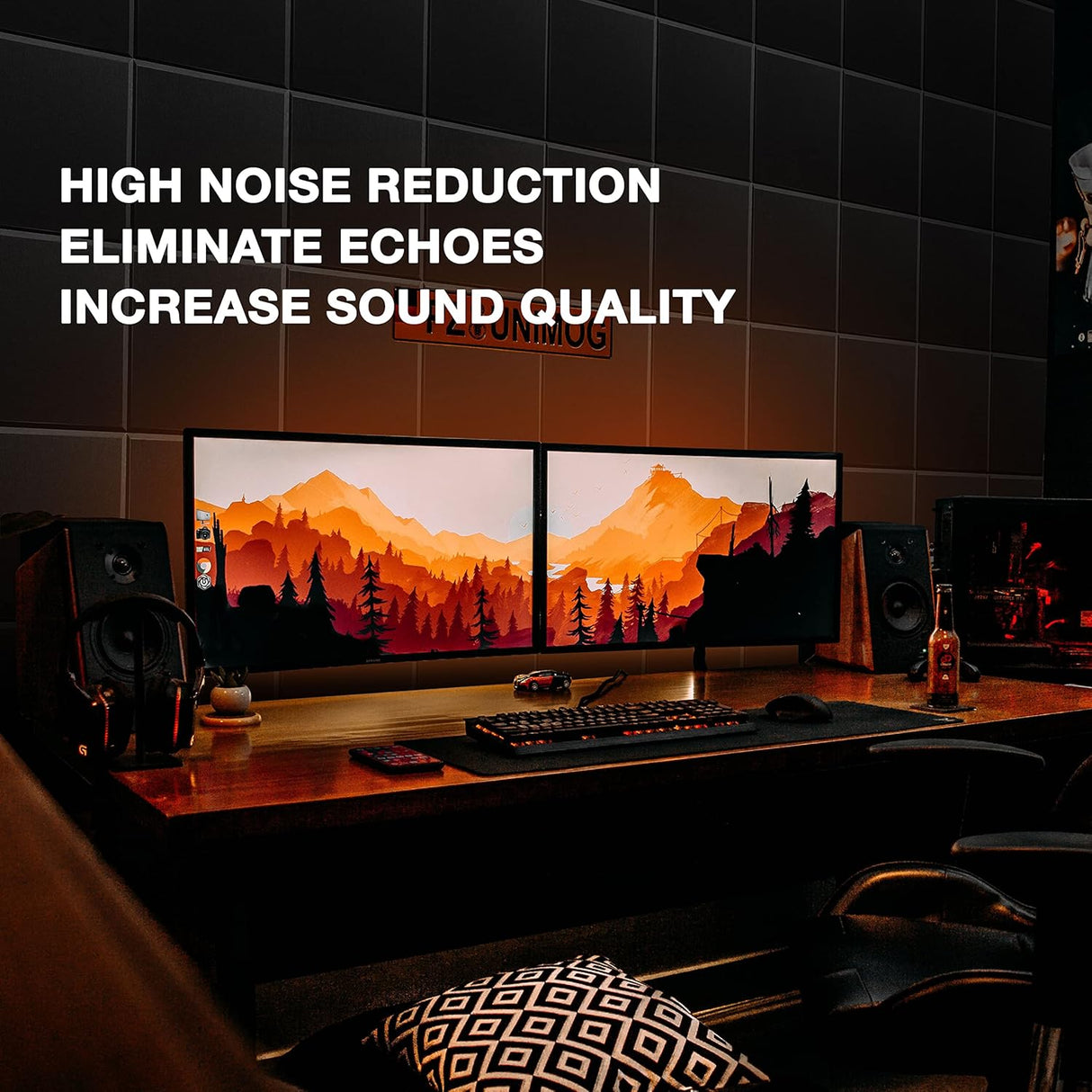 Paneles Acústicos Fstop Labs 0.4 Beveled Edge 12x12