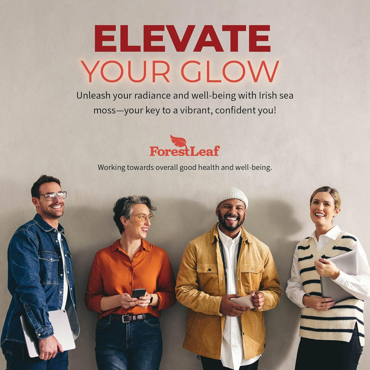 Cápsulas de Musgo de Irlanda Orgánico ForestLeaf 2100mg Vegan