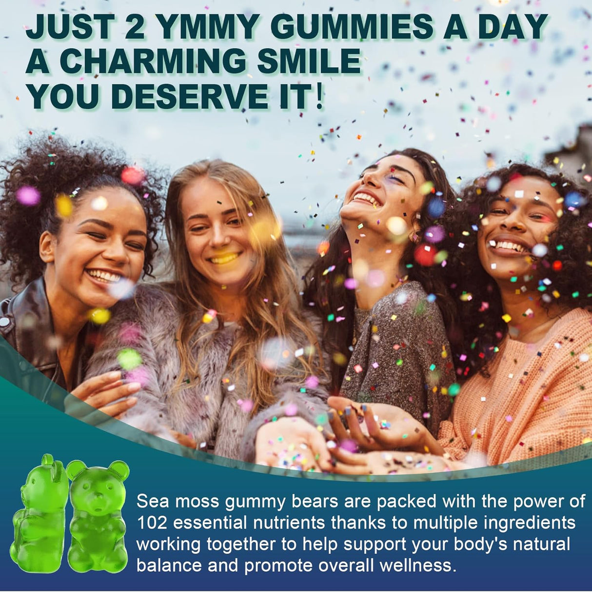 Gomitas de Musgo de Mar Sin Azúcar Fuerza Extra Irish Gel Supl. 2P