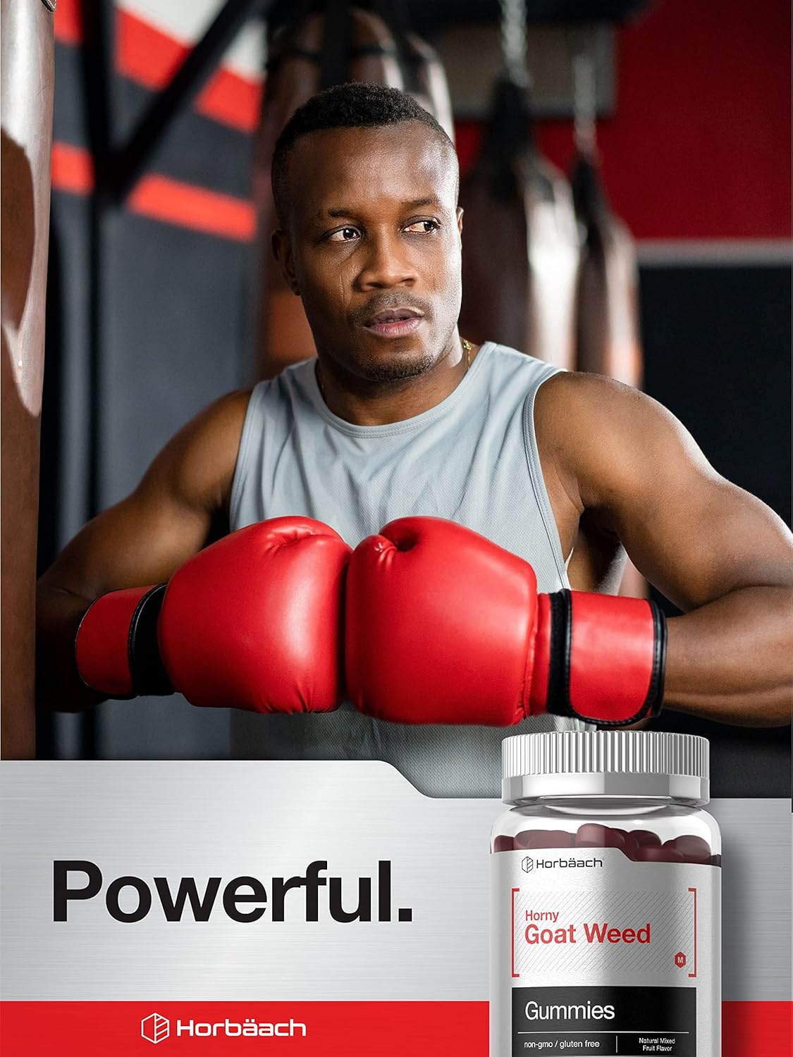 Suplemento Horbäach Horny Goat Weed Gummies 60 und vegano