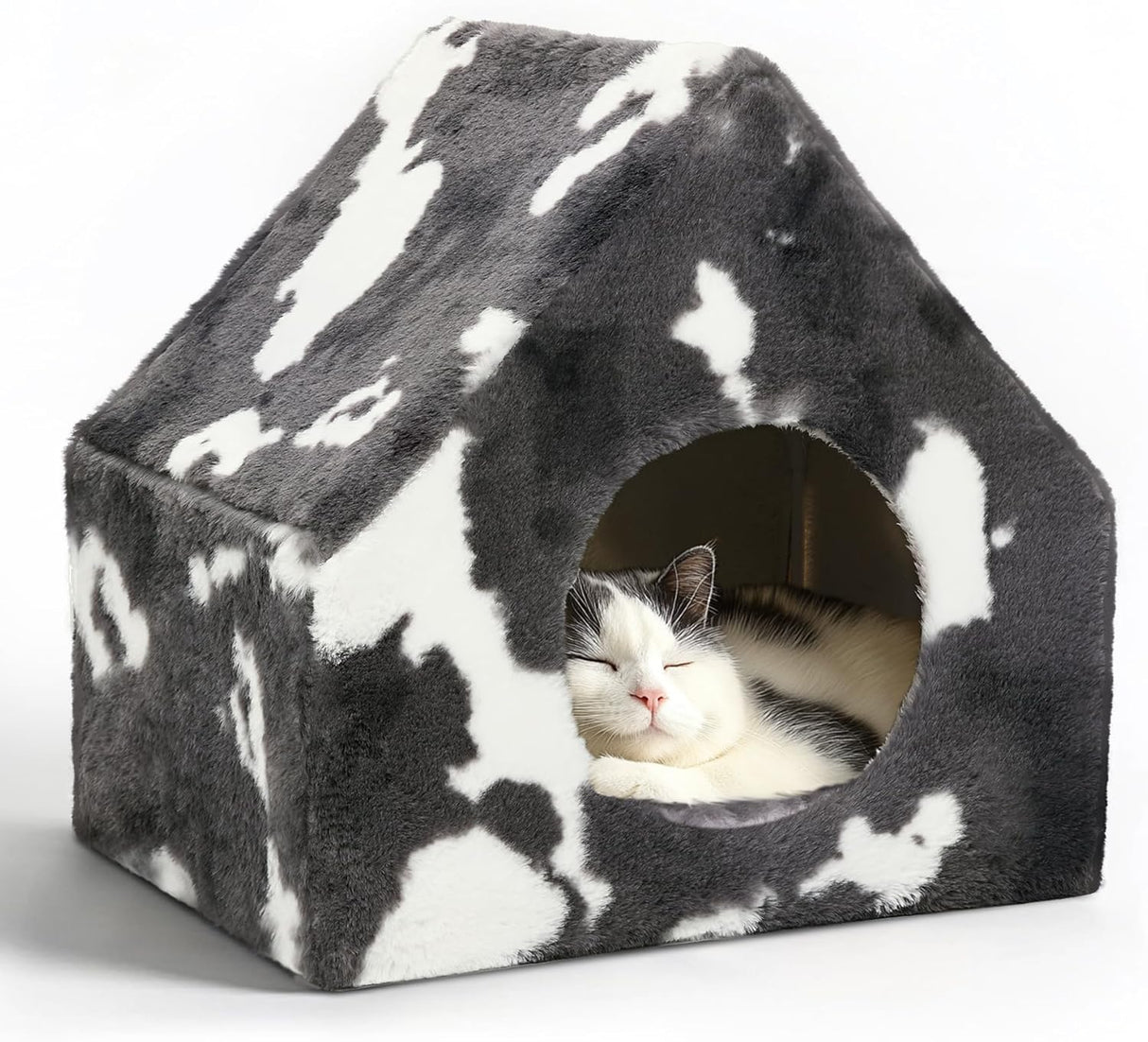 Cueva para Gatos ComSaf - Casa de Invierno, Lavable, Plush