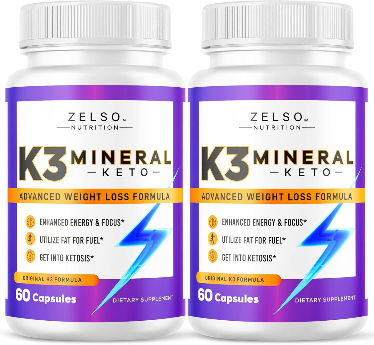 Píldoras K3 de Pérdida de Peso - Mineral + Vitaminas - 60 Caps