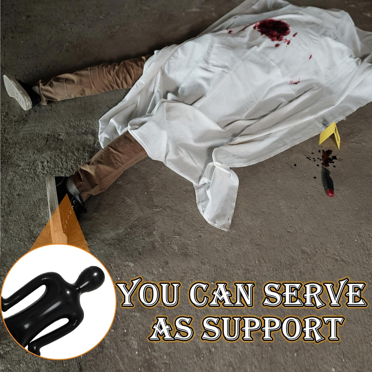 Maniquí Inflable Lenwen 4 Pcs 70 para Decoración Halloween