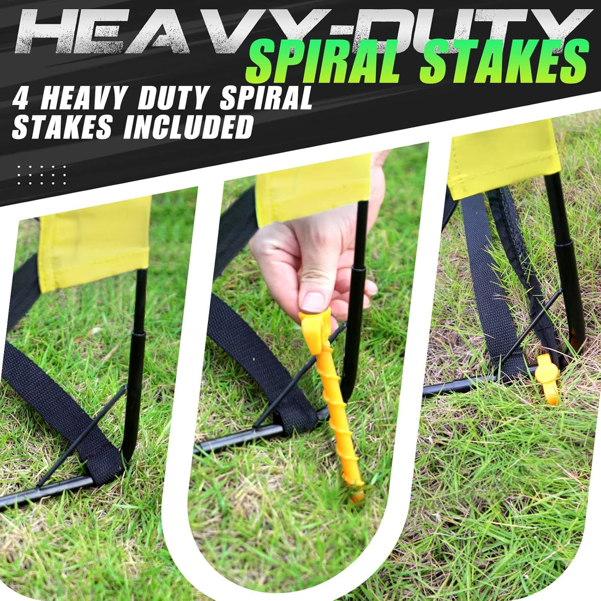 Porteria grande portátil para juegos en el patio