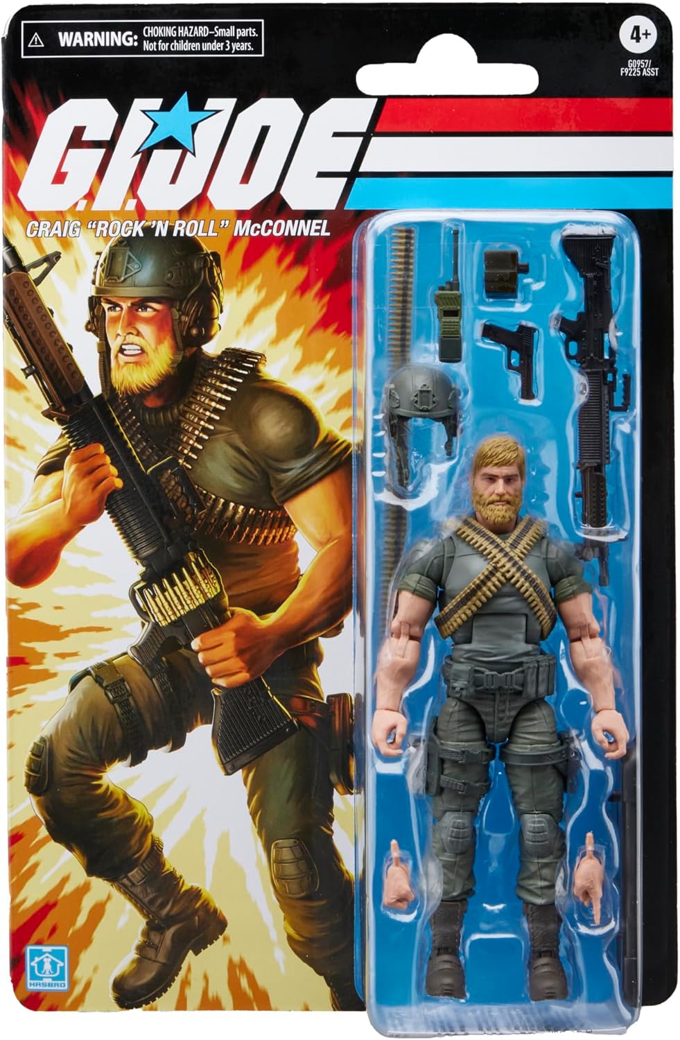 Figura de Acción G.I. Joe Rock 'N Roll, 6 con 9 Accesorios