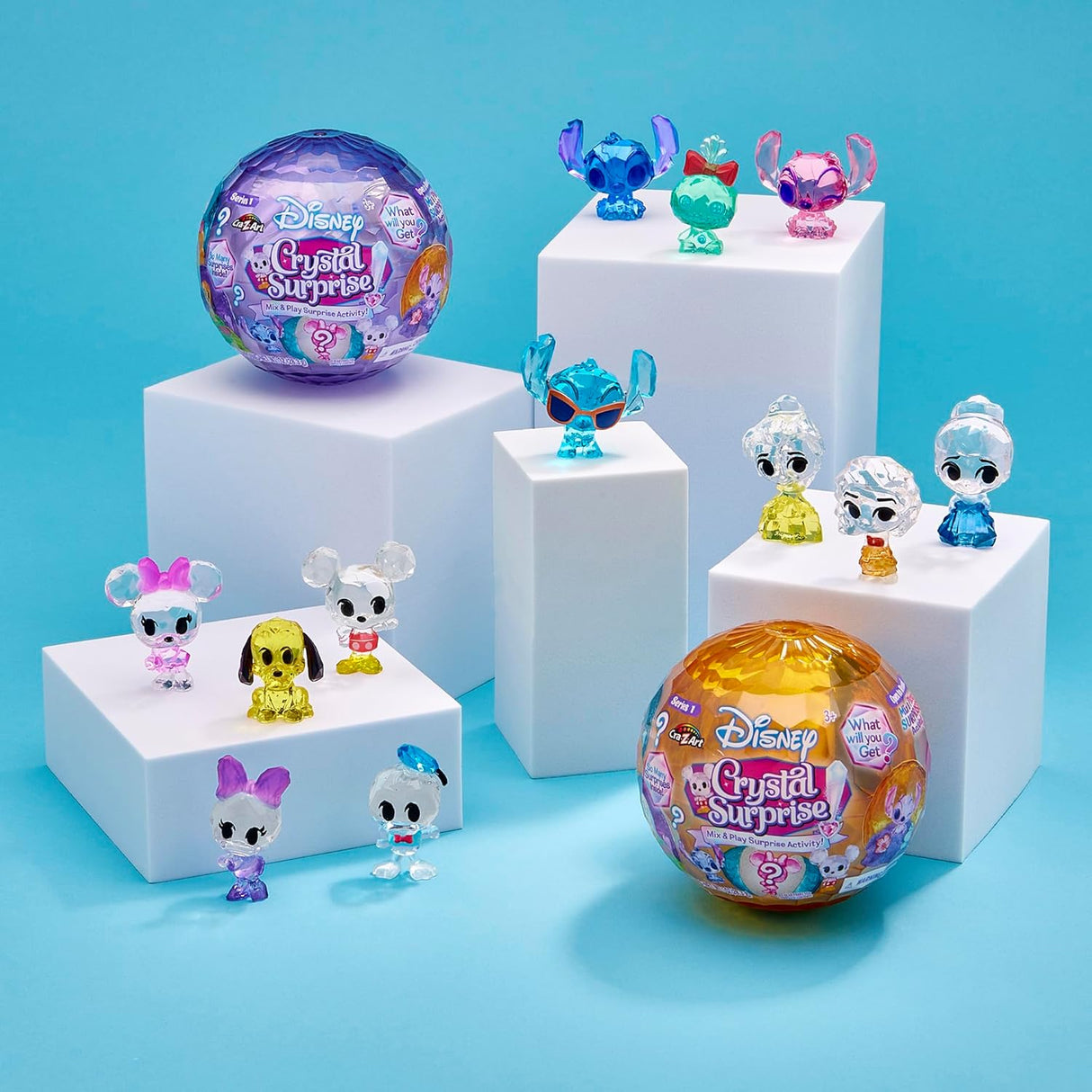 Figuras de Cristal Mini Cra-Z-Art, Sorpresa Disney Serie 1