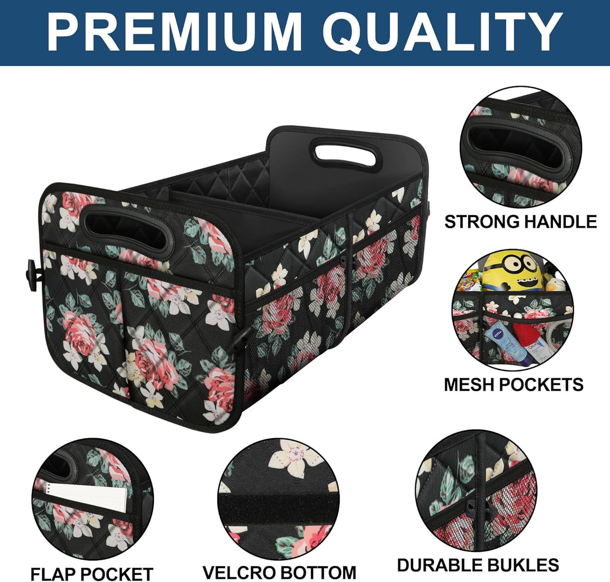 Organizador de Maletero Deosk, 6 Bolsillos, 50L, Plegable