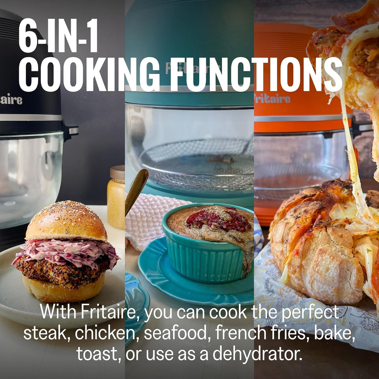 Freidora de Aire Sin Tóxicos Sage 5 Qt, 6 en 1, Autolimpiante