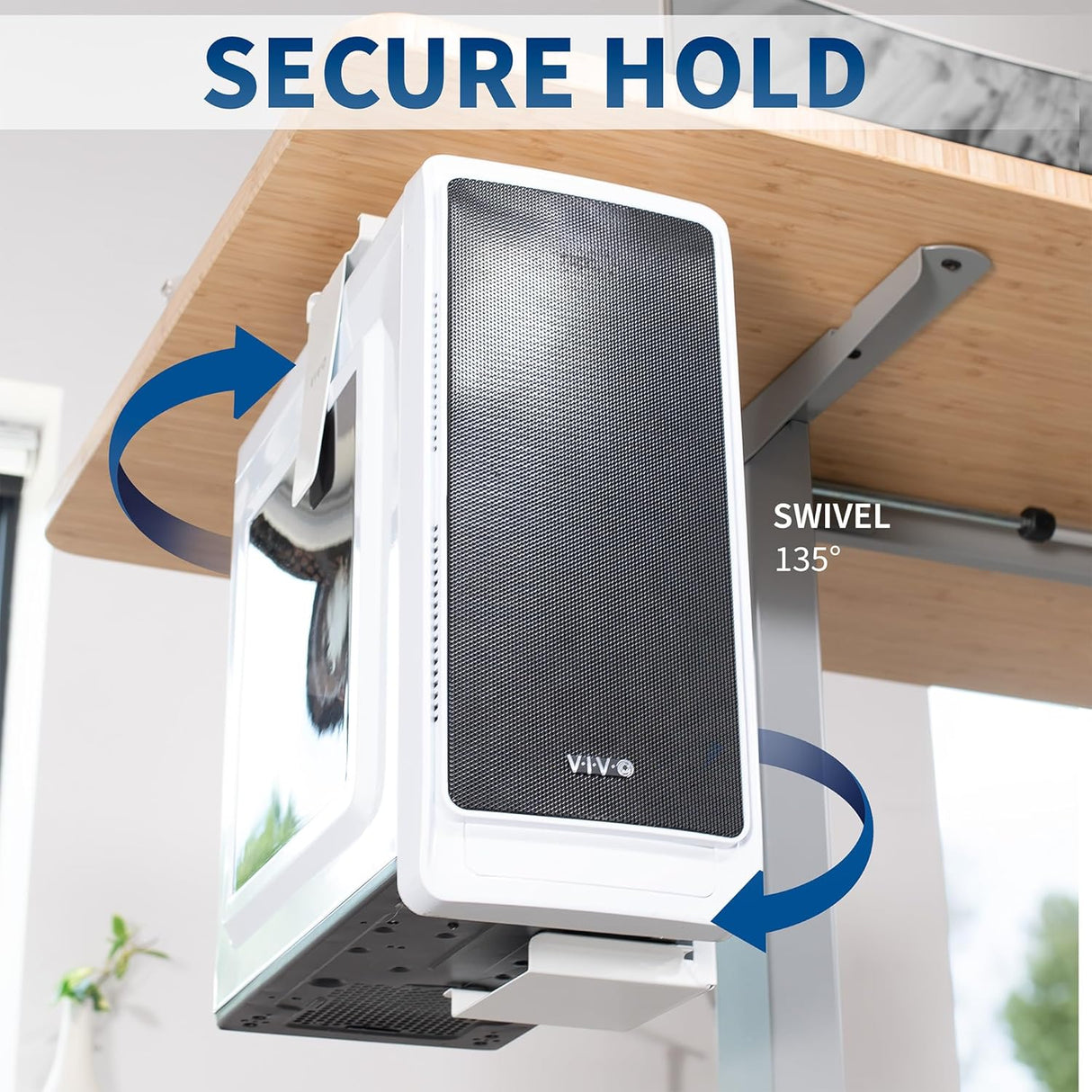 Soporte Ajustable para CPU VIVO, 3.5-7.8 in, MOUNT-PC01W