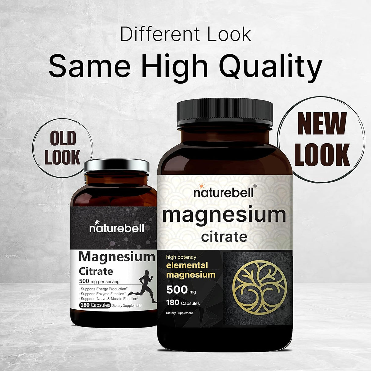 Suplementos Alimenticios Citrato de magnesio 180 cápsulas