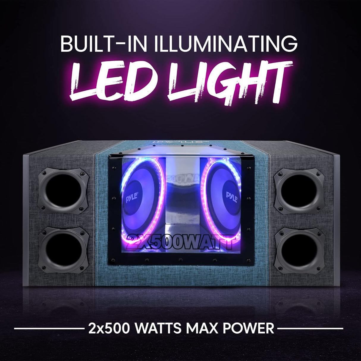 Parlantes Caja de subwoofer ventilado PYLE