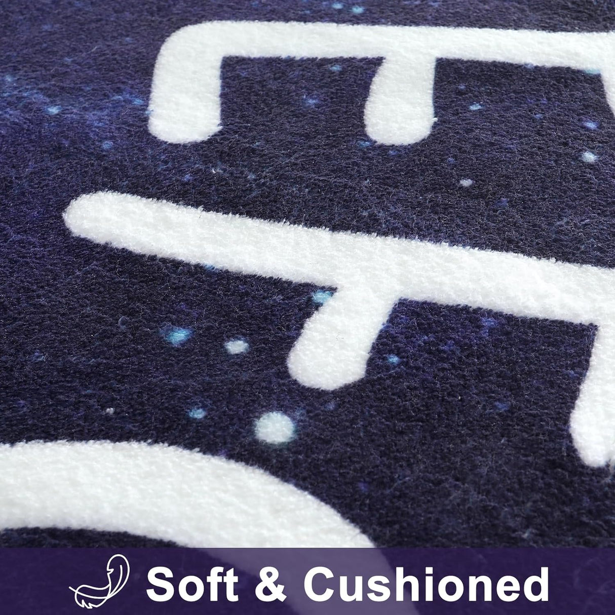 Alfombra Redonda Kids LIVEBOX, ABC, Lavable, 71 Modelo Galaxia