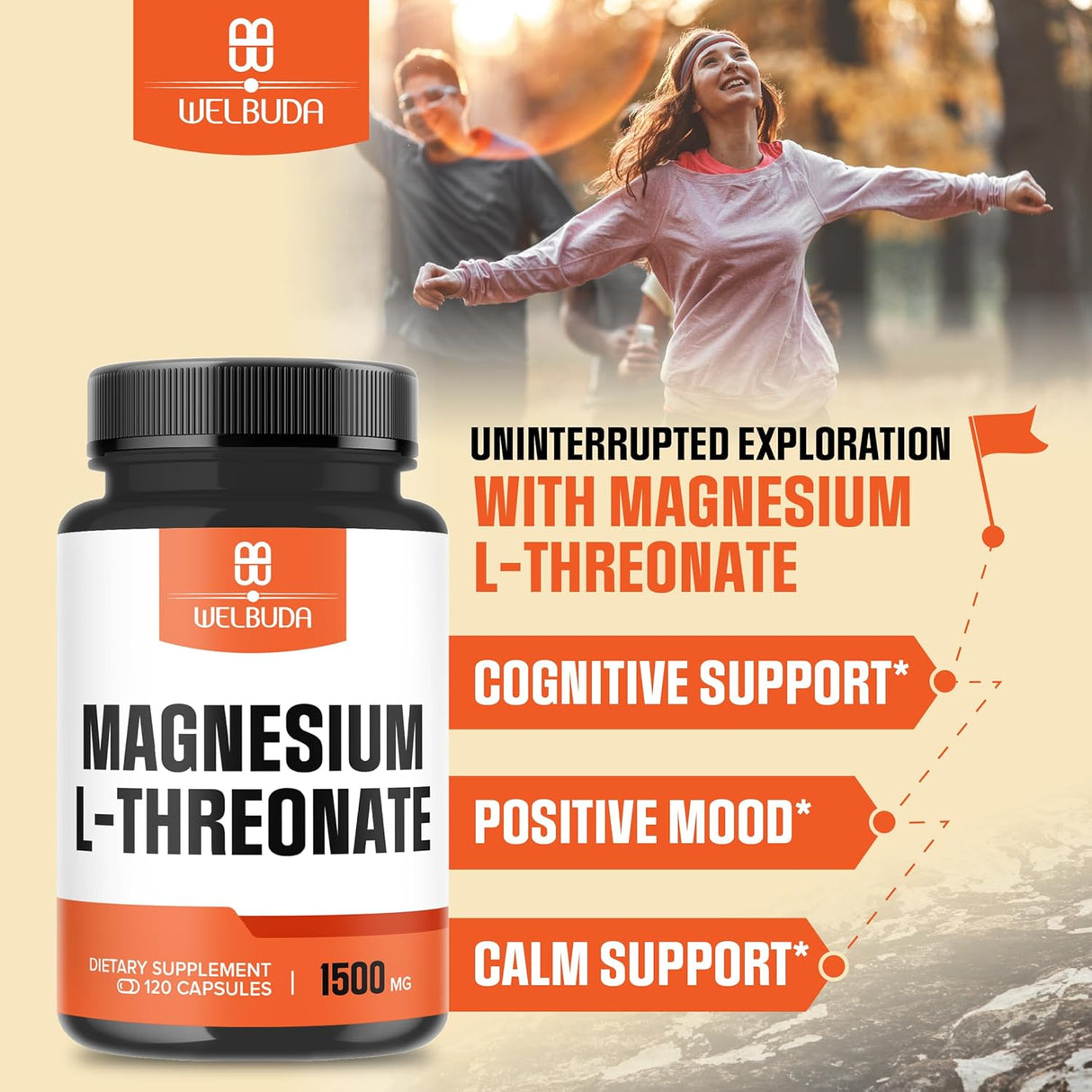 Cápsulas de L-treonato de magnesio purificado para la salud