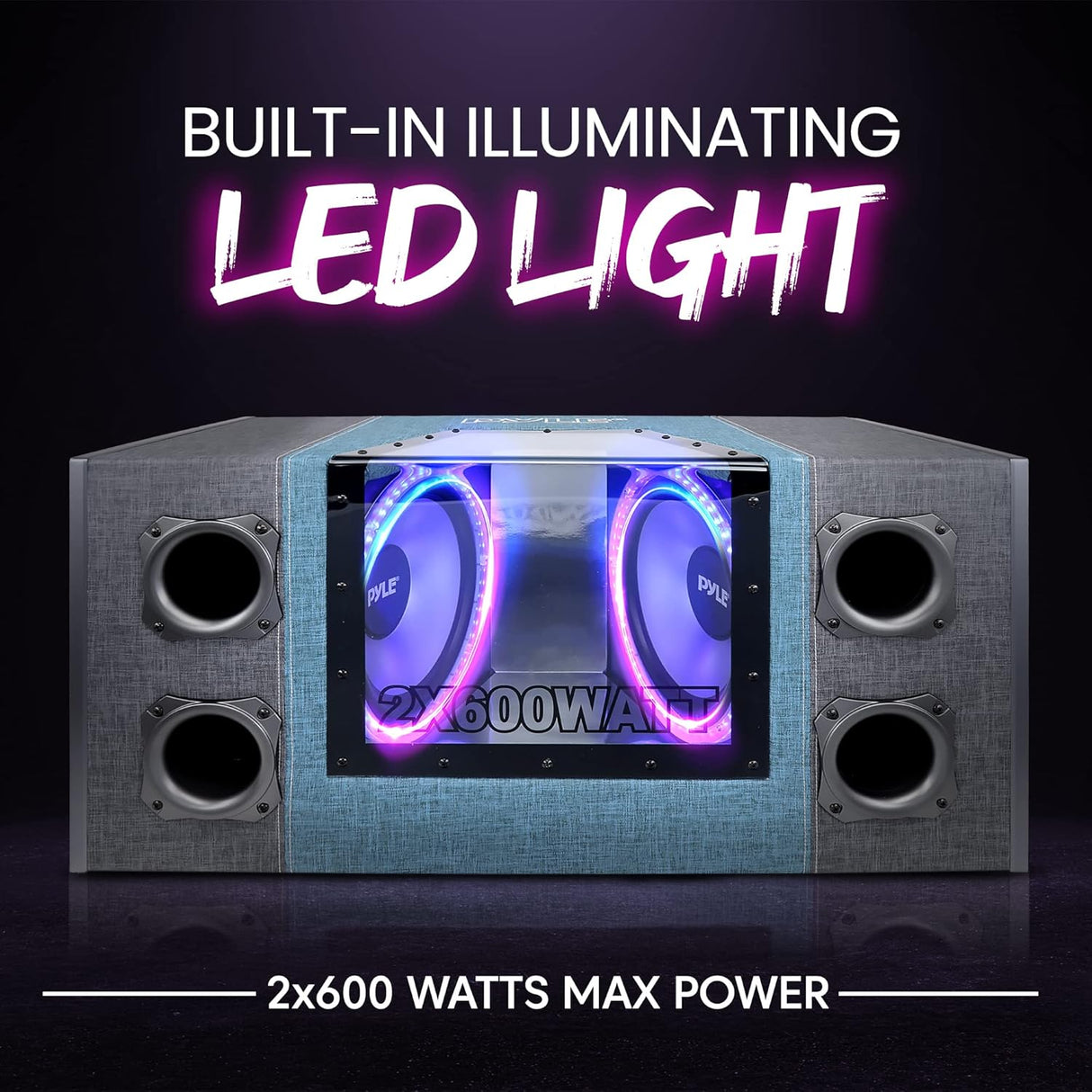 Parlantes de Caja de subwoofer PYLE PLBNPS22