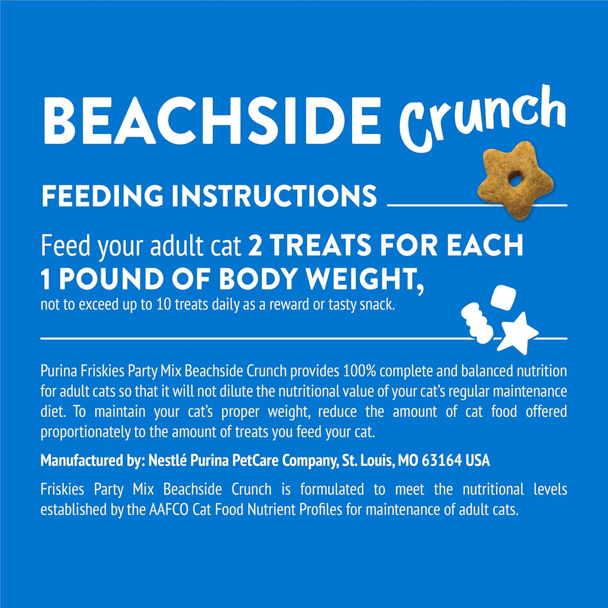Golosinas para gatos Friskies Party Mix Beachside Crunch 30 oz.