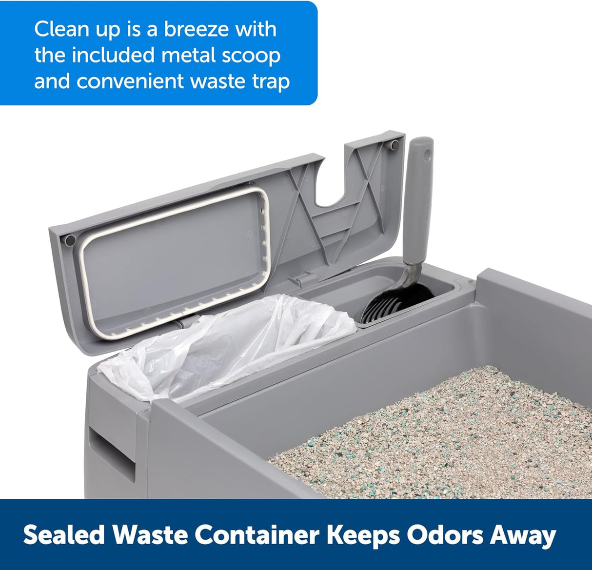 Caja de arena extragrande para gatos ZWM00-17262 PetSafe