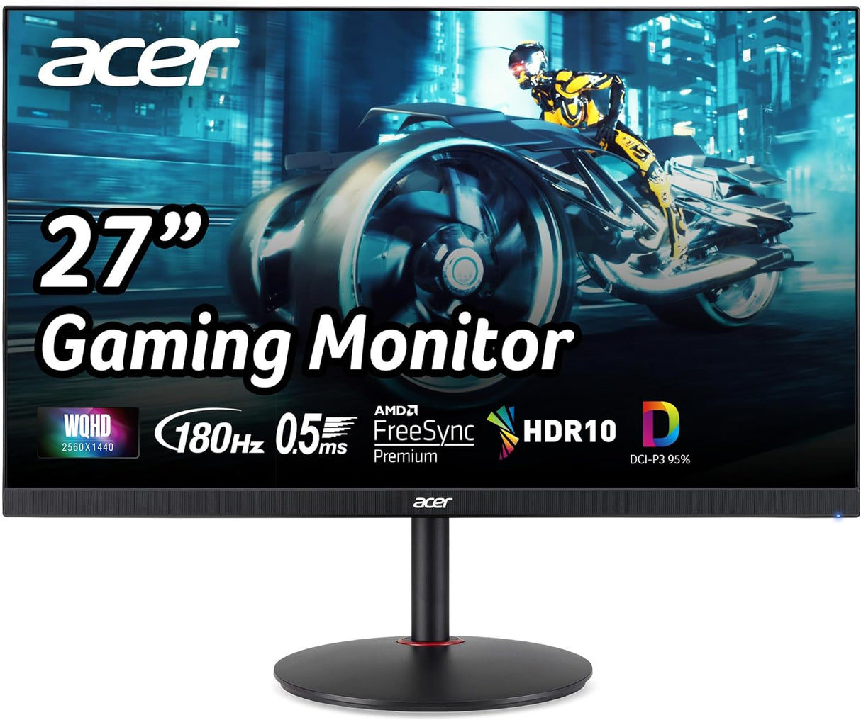 Monitor Gaming 27 WQHD Acer Nitro 180Hz FreeSync XV271U M3bmiiprx
