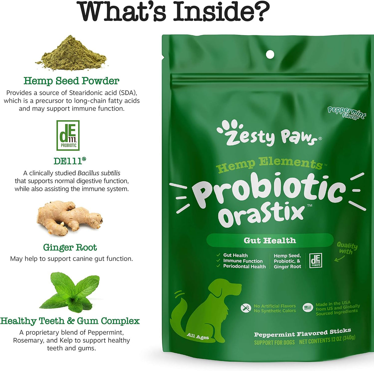 Vitaminas para Perros con semilla de cáñamo Curcumina raíz