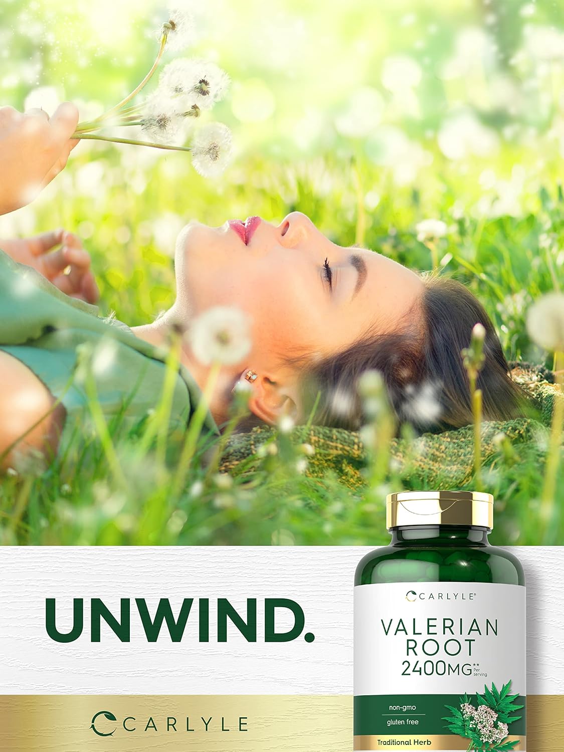 Suplemento Carlyle raíz de valeriana 240 unidades sin gluten