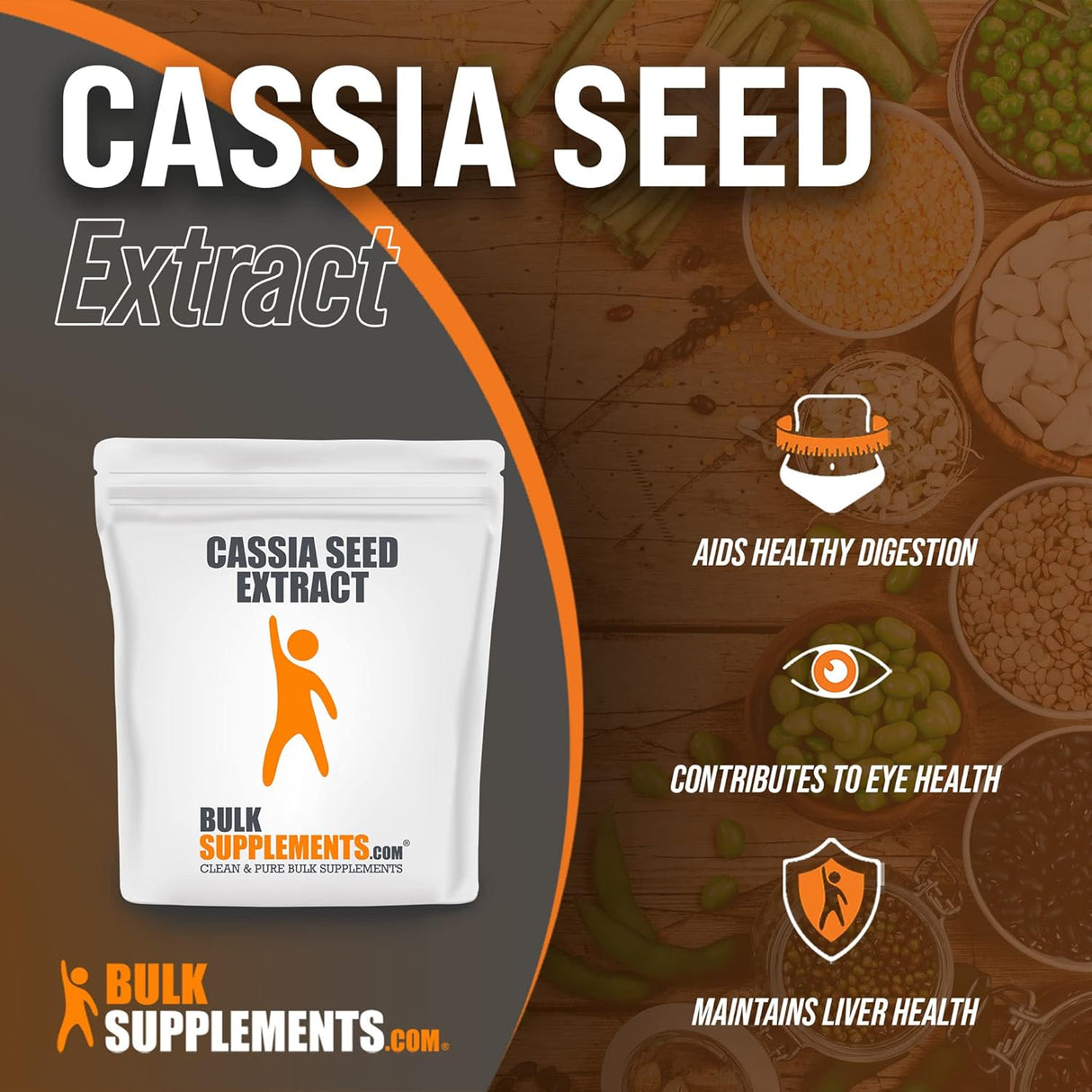 Suplemento BulkSupplements- Extracto de semillas de cassia