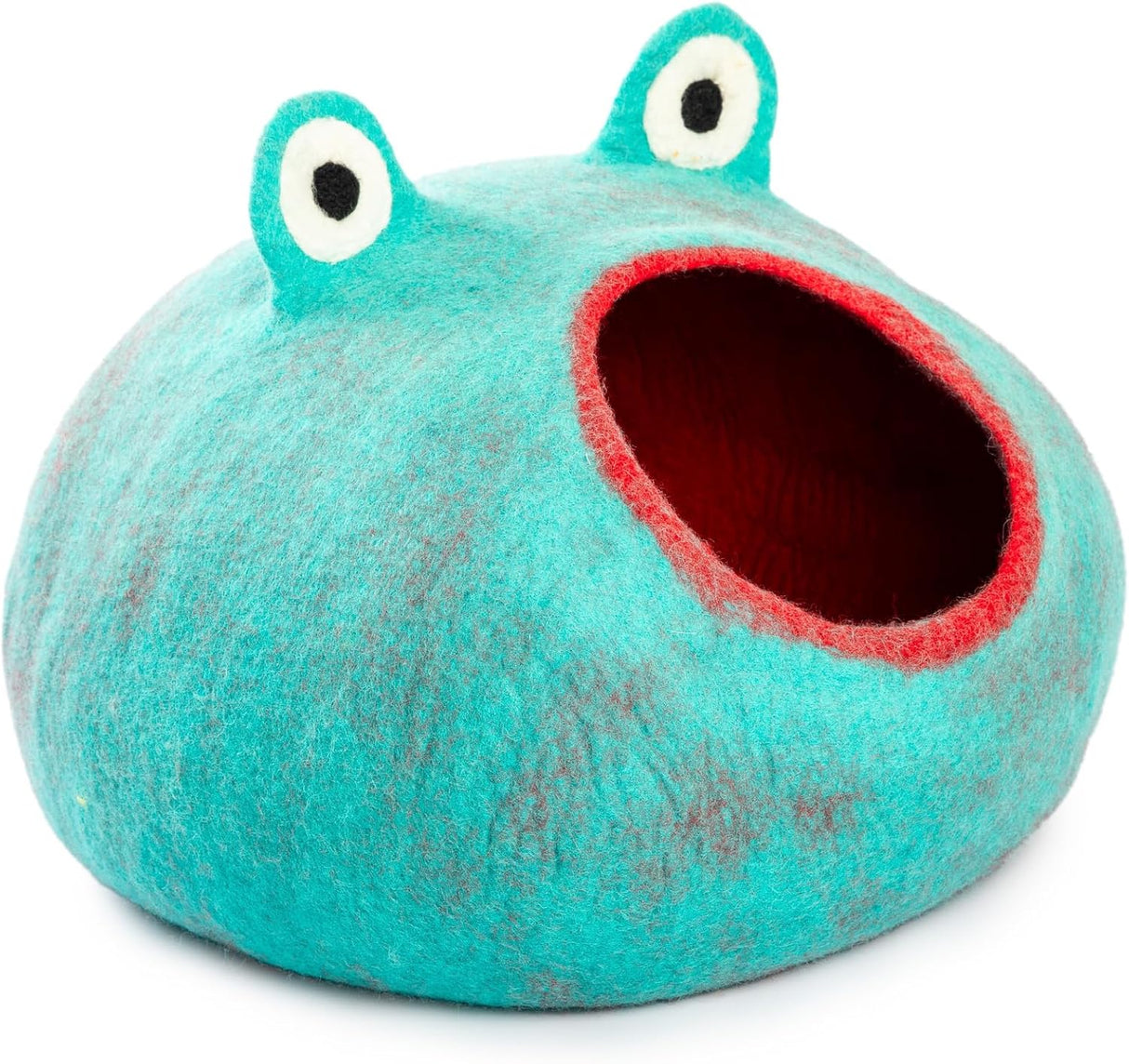 Cueva para Gatos Merino, Woolygon, Ecoamigable, Modelo Frog