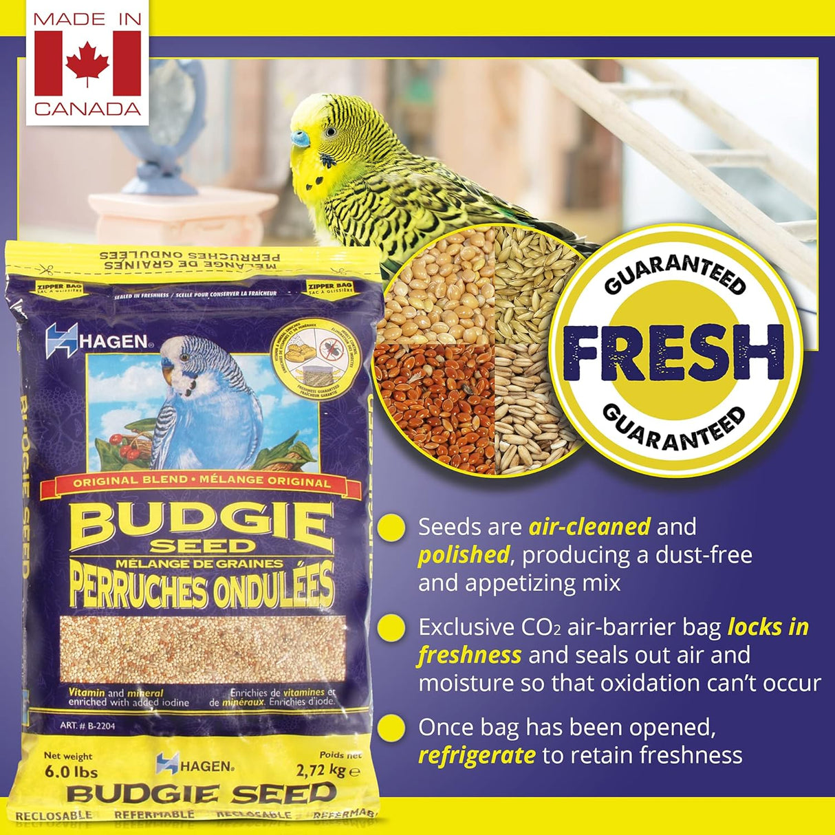 Semilla Vme de periquito/Budgie, 6 libras