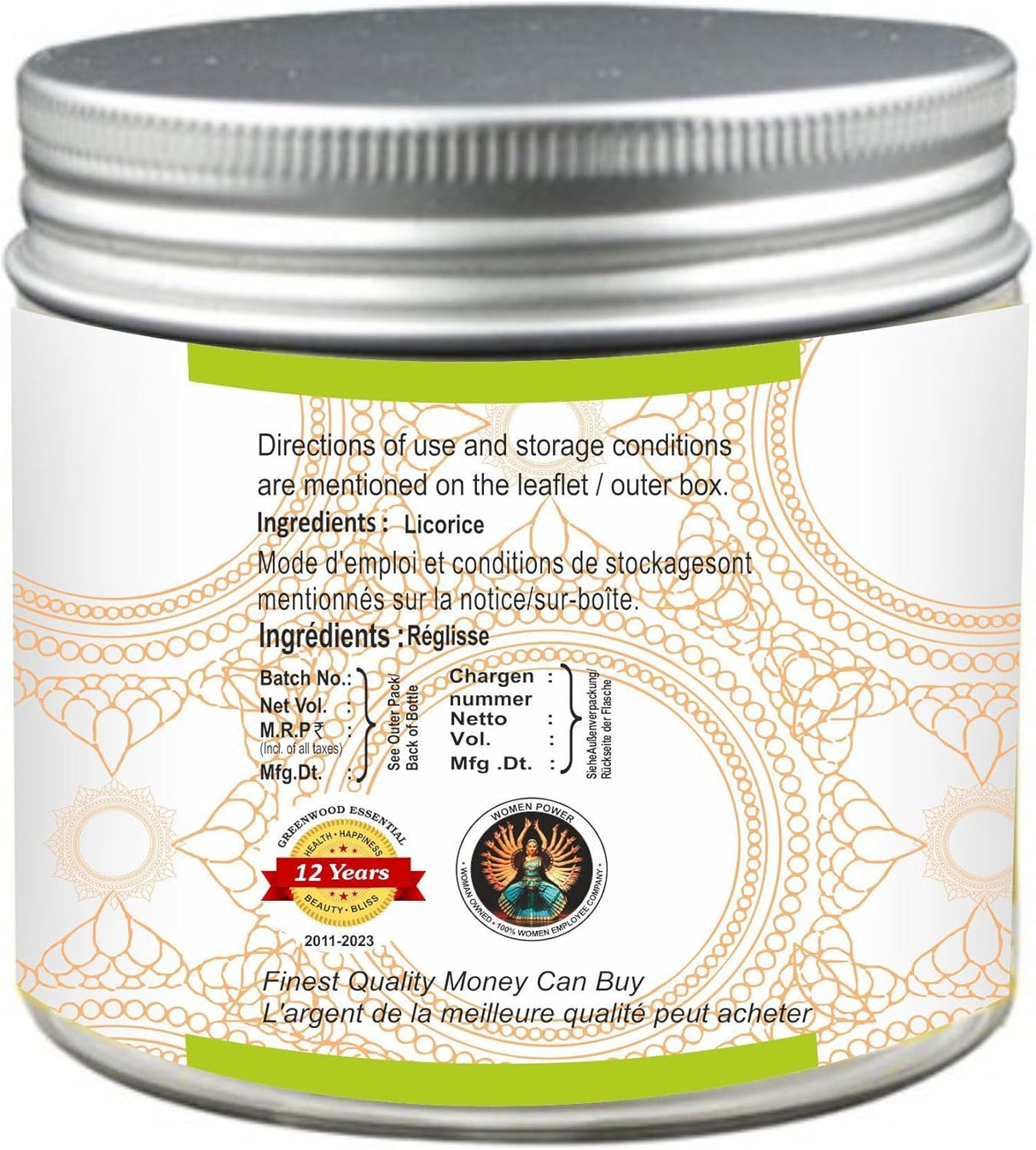 Polvo de Regaliz Orgánico 100g - 100% Natural Terapéutico