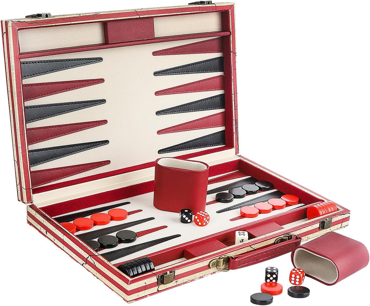 Juego de Backgammon, Diseño Bandera Americana, Clásico, MGA