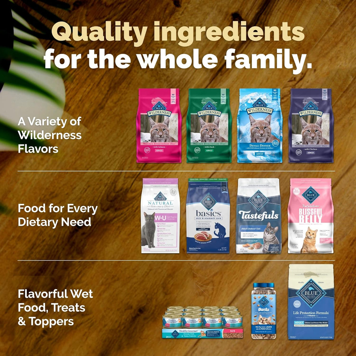 Blue Buffalo Comida para gatos, receta natural de pollo, Wilderness alta en proteínas, alimento seco para gatos adultos, bolsa de 12 libras